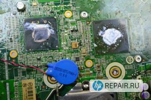Замена термоинтерфейса на чипах ноутбука HP